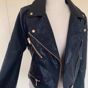 FAUX LEATHER JACKET, BLANKNYC